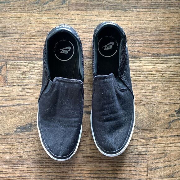 Nike Court Legacy black slip men’s size 11 shoes - Picture 1 of 9